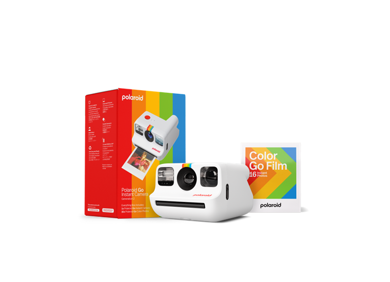Polaroid Go Gen 2.0 - White + Color Film Bundle (16Photos)